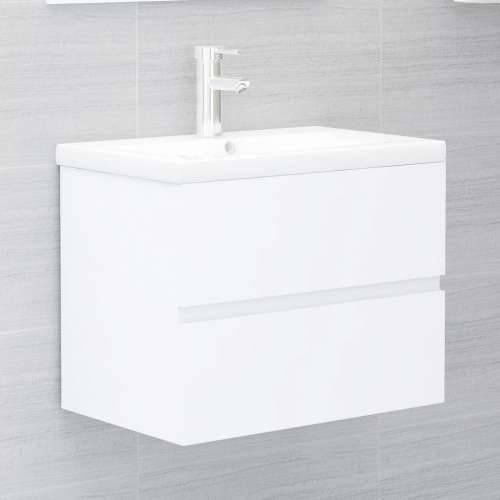 Set kupaonskog namještaja od konstruiranog drva bijeli - Bijela 60 x 38.5 x 45 cm 1 Cijena