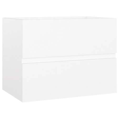 Set kupaonskog namještaja od konstruiranog drva bijeli - Bijela 60 x 38.5 x 45 cm 1 Cijena