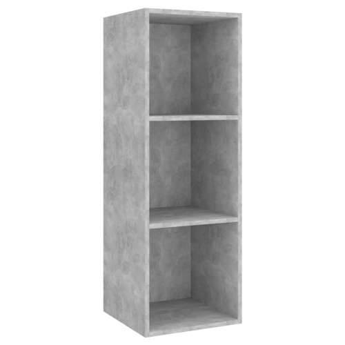 Zidni TV ormarić boja betona 37x37x107 cm od konstruiranog drva - Beton siva 1 107 cm Cijena