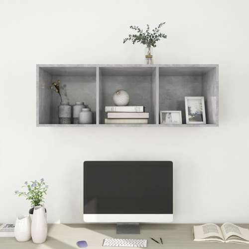 Zidni TV ormarić boja betona 37x37x107 cm od konstruiranog drva - Beton siva 1 107 cm Cijena