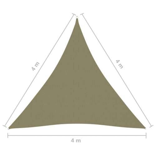 Jedro protiv sunca od tkanine Oxford trokutasto 4 x 4 x 4 m bež Cijena