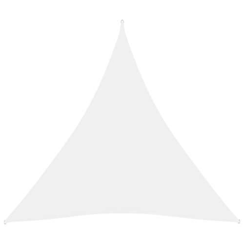 Jedro protiv sunca od tkanine trokutasto 4,5x4,5x4,5 m bijelo