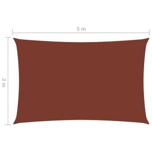 Jedro protiv sunca od tkanine Oxford pravokutno 2x5 m terakota Cijena