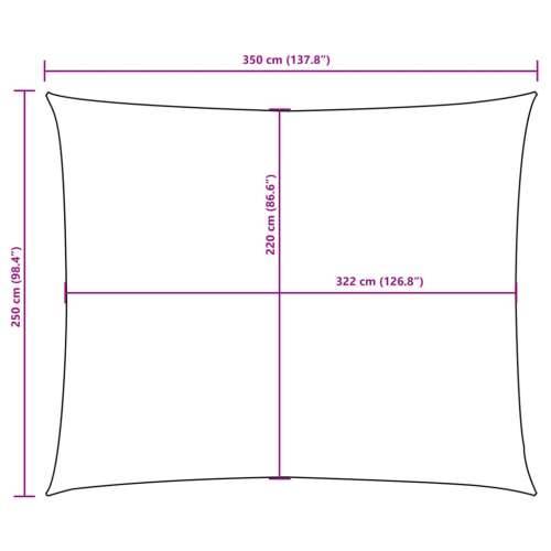 Jedro za zaštitu od sunca od tkanine pravokutno 2,5 x 3,5 m terakota - Terakota 2.5 x 3.5 m 1 Cijena
