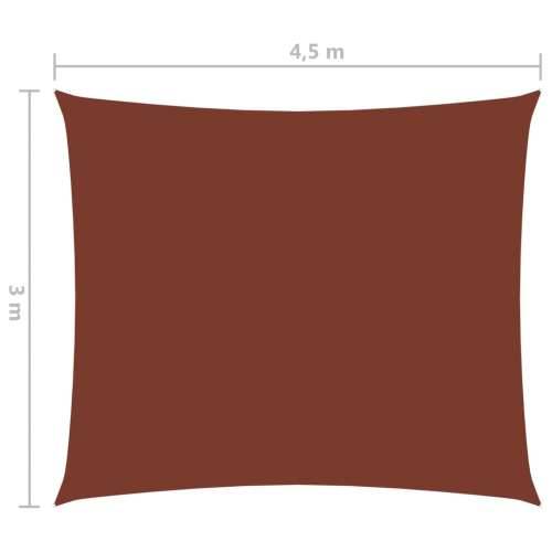 Jedro protiv sunca od tkanine pravokutno 3 x 4,5 m terakota Cijena