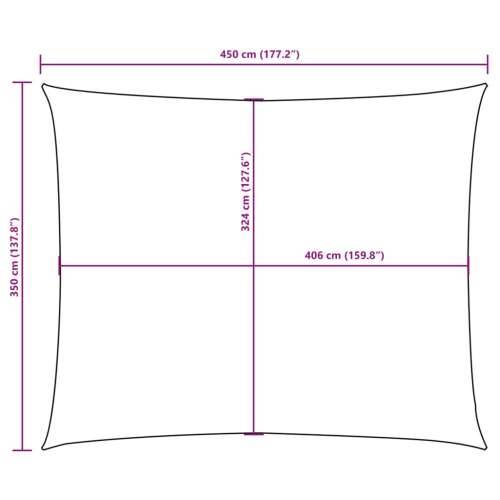 Jedro za zaštitu od sunca od tkanine pravokutno 3,5 x 4,5 m terakota - Terakota 3.5 x 4.5 m 1 Cijena