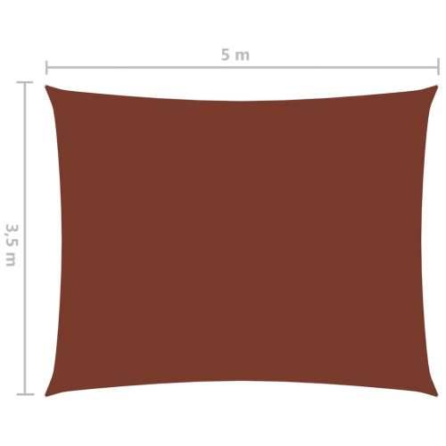 Jedro za zaštitu od sunca od tkanine pravokutno 3,5 x 5 m terakota - Terakota 3.5 x 5 m 1 Cijena