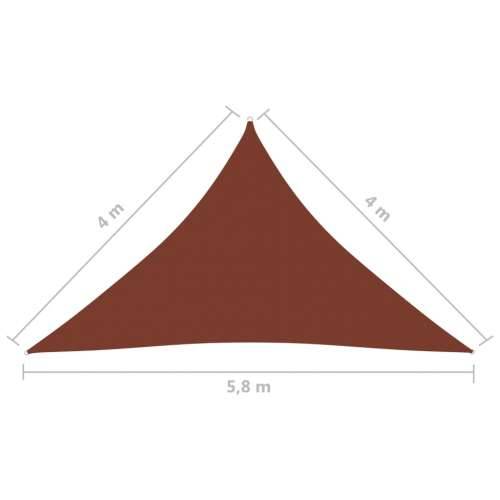 Jedro za zaštitu od sunca od tkanine trokutasto 4 x 4 x 5,8 m terakota - Terakota 4 x 4 x 5.8 m 1 Cijena