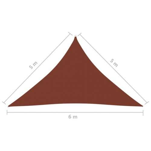 Jedro za zaštitu od sunca od tkanine trokutasto 5 x 5 x 6 m terakota - Terakota 5 x 5 x 6 m 1 Cijena