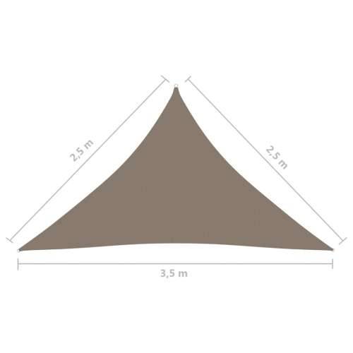 Jedro za zaštitu od sunca trokutasto tkanina 2,5x2,5x3,5 m smeđe-sivo - Sivo-smeđa 2.5 x 2.5 x 3.5 m 1 Cijena