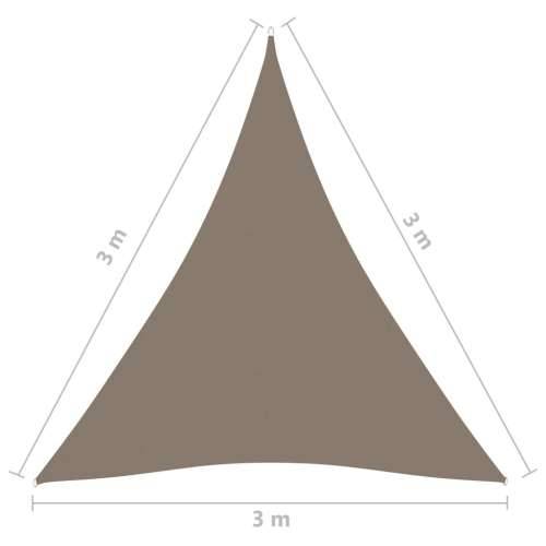Jedro za zaštitu od sunca od tkanine trokutasto 3 x 3 x 3 m smeđe-sivo - Sivo-smeđa 3 x 3 x 3 m 1 Cijena