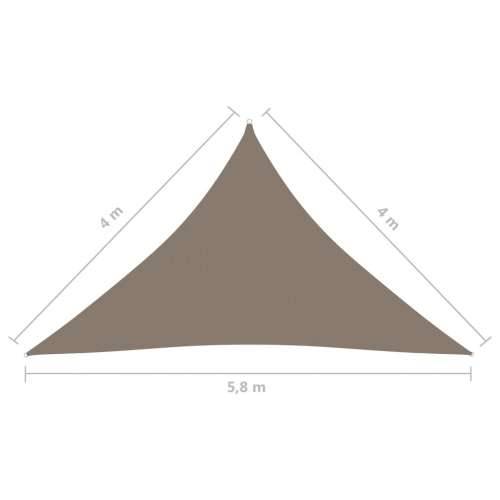 Jedro za zaštitu od sunca od tkanine trokutasto 4x4x5,8 m smeđe-sivo - Sivo-smeđa 4 x 4 x 5.8 m 1 Cijena