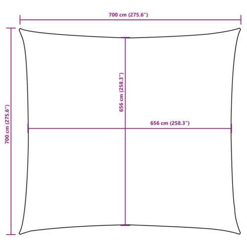 Jedro za zaštitu od sunca od tkanine četvrtasto 2 x 2 m tamnozeleno - Tamnozelena 2 x 2 m 1 Cijena