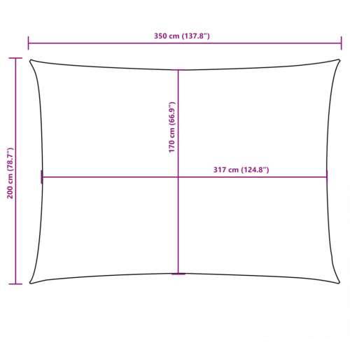 Jedro za zaštitu od sunca od tkanine pravokutno 2 x 3,5 m tamnozeleno - Tamnozelena 2 x 3.5 m 1 Cijena