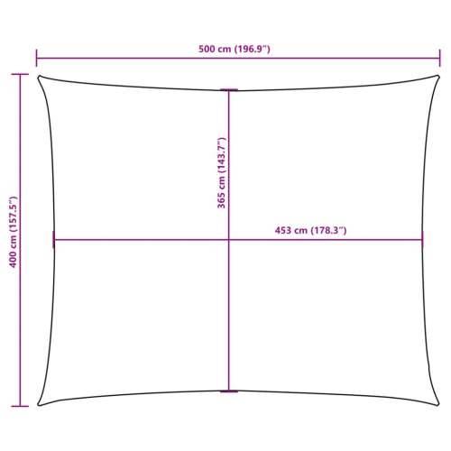 Jedro za zaštitu od sunca od tkanine pravokutno 4 x 5 m tamnozeleno - Tamnozelena 4 x 5 m 1 Cijena