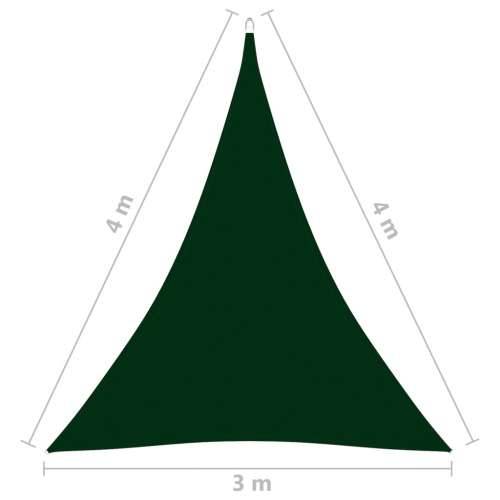 Jedro za zaštitu od sunca od tkanine trokutasto 3x4x4 m tamnozeleno - Tamnozelena 3 x 4 x 4 m 1 Cijena