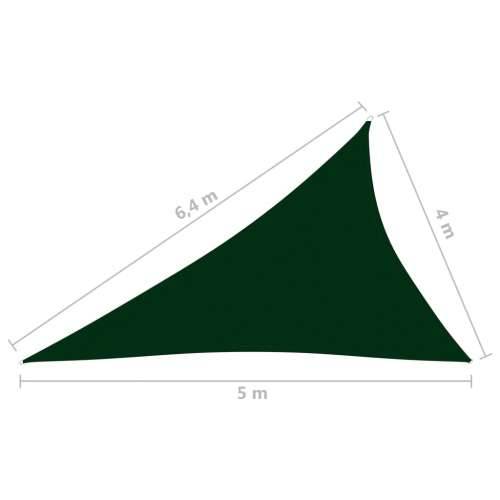 Jedro za zaštitu od sunca od tkanine trokutasto 4x5x6,4 m tamnozeleno - Tamnozelena 4 x 5 x 6.4 m 1 Cijena