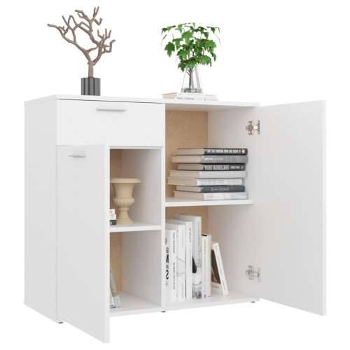 Komoda bijela 80 x 36 x 75 cm od konstruiranog drva - Bijela 1 80 cm Cijena