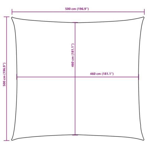 Jedro za zaštitu od sunca od tkanine Oxford četvrtasto 5 x 5 m plavo - Plava 5 x 5 m 1 Cijena