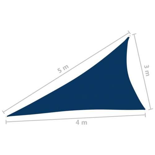 Jedro za zaštitu od sunca od tkanine Oxford trokutasto 3x4x5 m plavo - Plava 3 x 4 x 5 m 1 Cijena