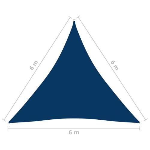Jedro za zaštitu od sunca od tkanine Oxford trokutasto 6x6x6 m plavo - Plava 6 x 6 x 6 m 1 Cijena