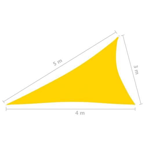 Jedro za zaštitu od sunca od tkanine Oxford trokutasto 3x4x5 m žuto - Žuta 3 x 4 x 5 m 1 Cijena