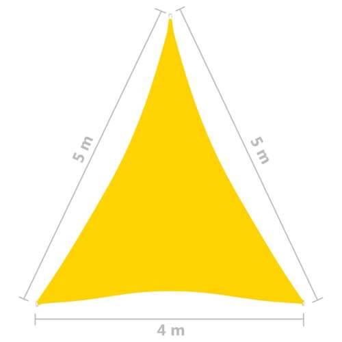 Jedro za zaštitu od sunca od tkanine Oxford trokutasto 4x5x5 m žuto - Žuta 4 x 5 x 5 m 1 Cijena