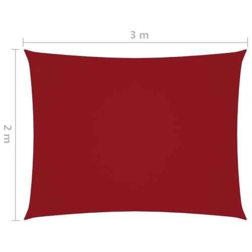 Jedro za zaštitu od sunca od tkanine Oxford pravokutno 2 x 3 m crveno - Crvena 2 x 3 m 1 Cijena