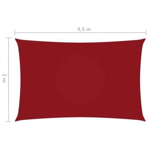 Jedro za zaštitu od sunca od tkanine Oxford pravokutno 2x4,5 m crveno - Crvena 2 x 4.5 m 1 Cijena