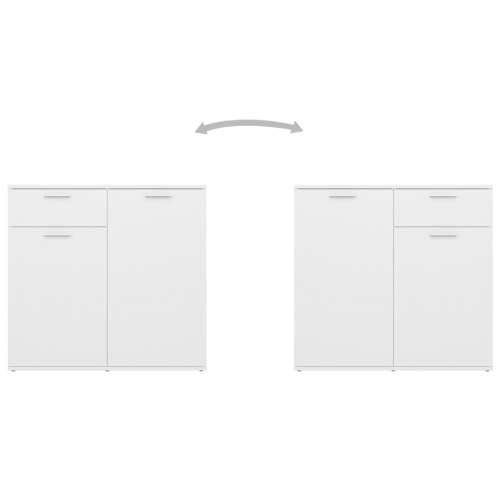 Komoda bijela 160 x 36 x 75 cm od konstruiranog drva - Bijela 1 160 cm Cijena