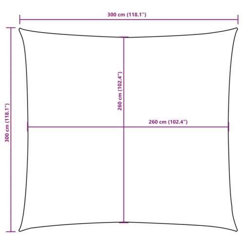 Jedro za zaštitu od sunca od tkanine Oxford četvrtasto 3 x 3 m crno - Crna 3 x 3 m 1 Cijena
