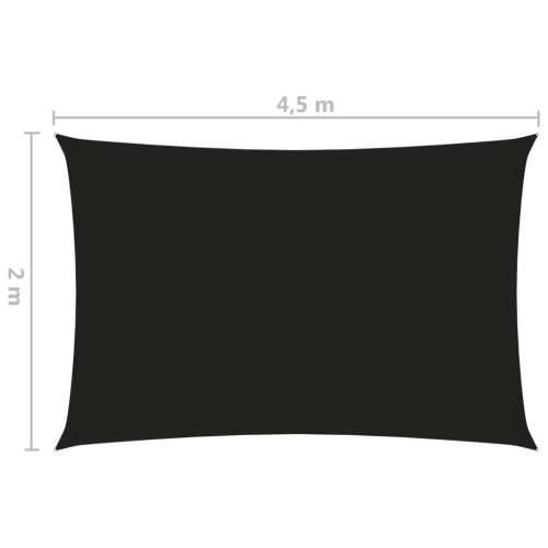 Jedro protiv sunca od tkanine Oxford pravokutno 2 x 4,5 m crno Cijena