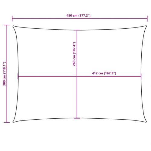 Jedro za zaštitu od sunca od tkanine Oxford pravokutno 3 x 4,5 m crno - Crna 3 x 4.5 m 1 Cijena