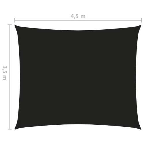 Jedro protiv sunca od tkanine Oxford pravokutno 3,5x4,5 m crno Cijena