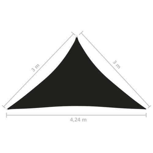 Jedro protiv sunca od tkanine trokutasto 3 x 3 x 4,24 m crno Cijena