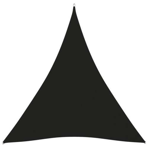 Jedro protiv sunca od tkanine Oxford trokutasto 3x4x4 m crno