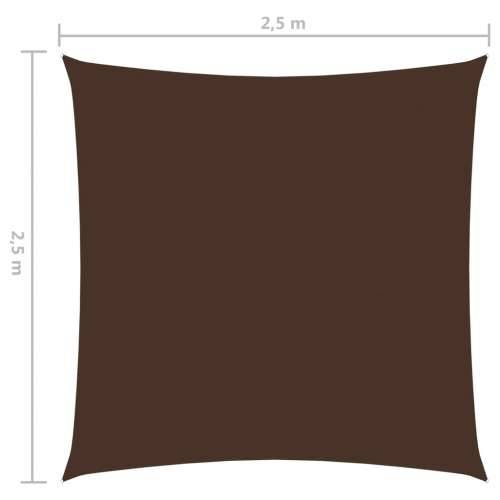 Jedro za zaštitu od sunca od tkanine četvrtasto 2,5 x 2,5 m smeđe - Smeđa 2.5 x 2.5 m 1 Cijena