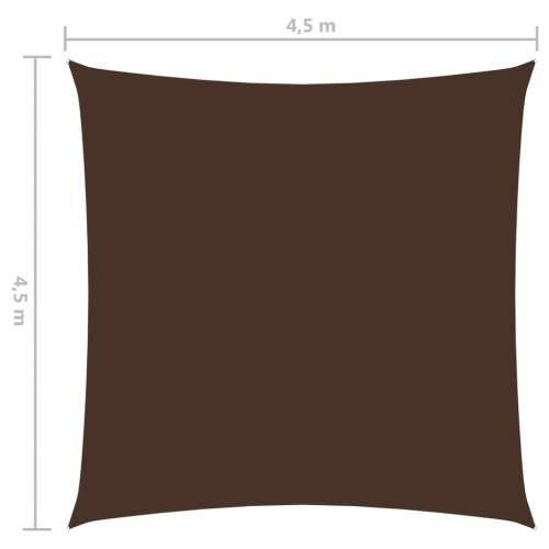 Jedro za zaštitu od sunca od tkanine četvrtasto 4,5 x 4,5 m smeđe - Smeđa 4.5 x 4.5 m 1 Cijena