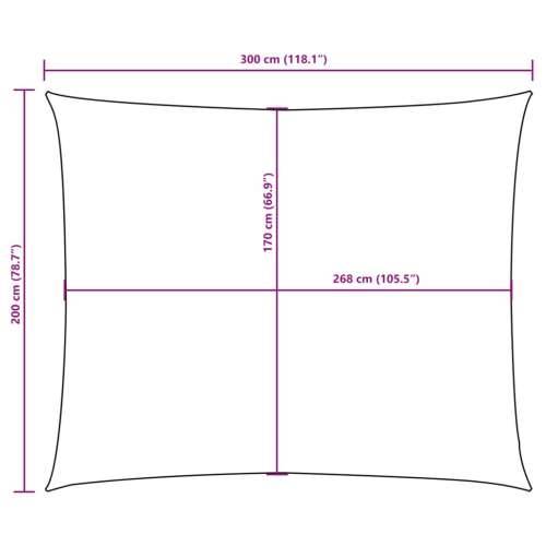 Jedro za zaštitu od sunca od tkanine Oxford pravokutno 2 x 3 m smeđe - Smeđa 2 x 3 m 1 Cijena