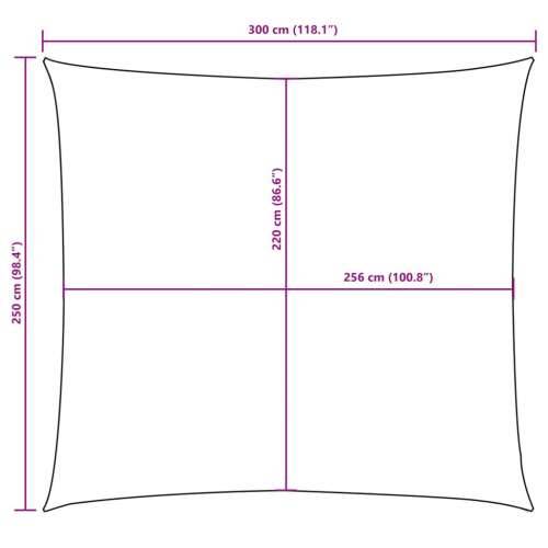 Jedro za zaštitu od sunca od tkanine Oxford pravokutno 2,5 x 3 m smeđe - Smeđa 2.5 x 3 m 1 Cijena