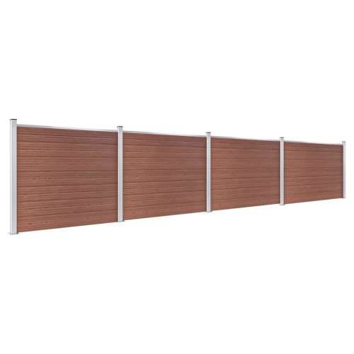 Set panela za ogradu WPC 699 x 146 cm smeđi Cijena