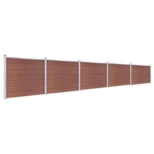 Set panela za ogradu WPC 872 x 146 cm smeđi Cijena