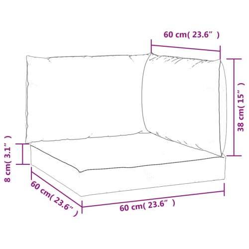 Jastuci za sofu od paleta 3 kom antracit od tkanina oxford Cijena