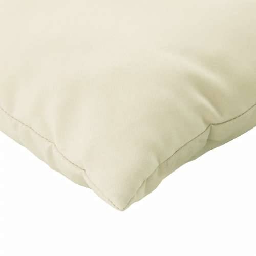 Jastuci za sofu od paleta 3 kom krem bijeli od tkanine Cijena
