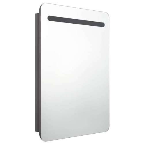 LED kupaonski ormarić s ogledalom sjajni sivi 60 x 11 x 80 cm - Sjajna siva 1 Cijena