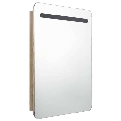 LED kupaonski ormarić s ogledalom boja hrasta 60 x 11 x 80 cm - Boja hrasta 1 Cijena