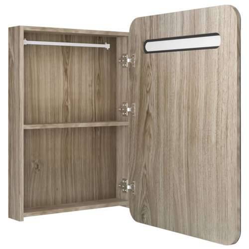 LED kupaonski ormarić s ogledalom boja hrasta 60 x 11 x 80 cm - Boja hrasta 1 Cijena