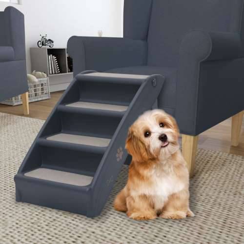 4 sklopive stepenice za pse tamnosive Cijena