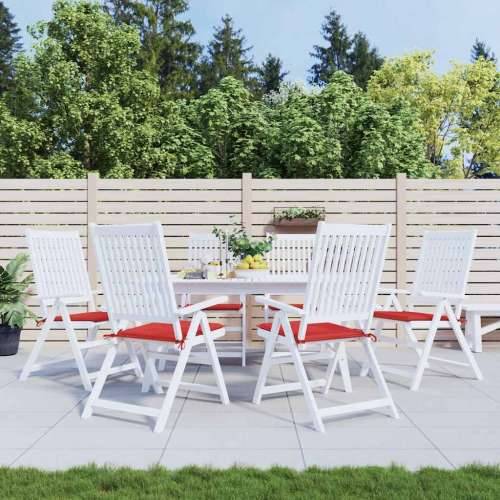 Jastuci za vrtne stolice 6 kom crveni 40x40x4 cm od tkanine - Crvena 40 x 40 x 3 cm 6 Cijena
