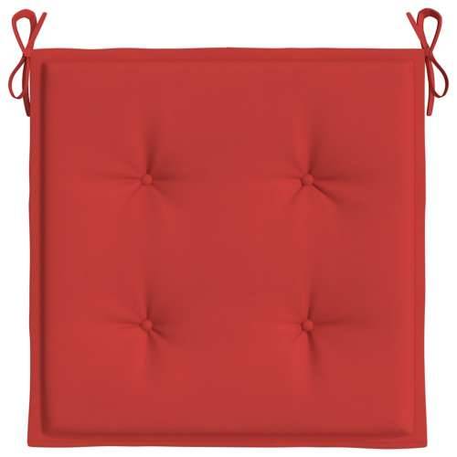 Jastuci za vrtne stolice 6 kom crveni 40x40x4 cm od tkanine - Crvena 40 x 40 x 3 cm 6 Cijena